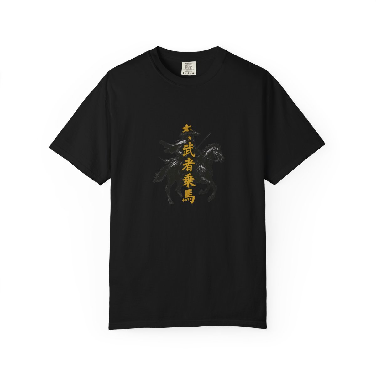 Dragon of the Wind Samurai T-Shirt | Bold Black Gold Design
