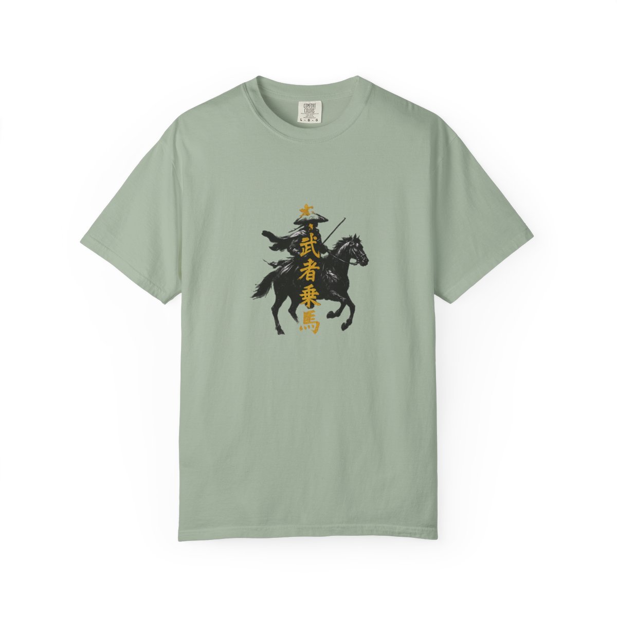 Dragon of the Wind Samurai T-Shirt | Bold Black Gold Design - alternate angle 3, merchandise