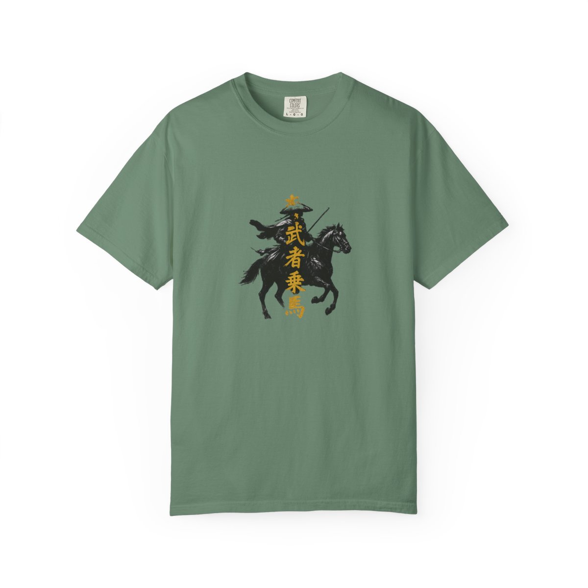 Dragon of the Wind Samurai T-Shirt | Bold Black Gold Design - alternate angle 5, merchandise