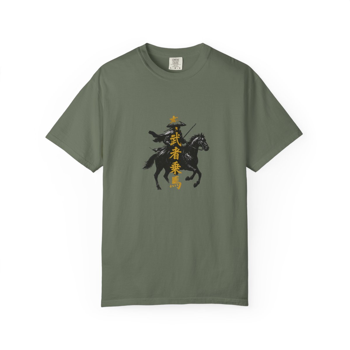 Dragon of the Wind Samurai T-Shirt | Bold Black Gold Design - alternate angle 4, merchandise
