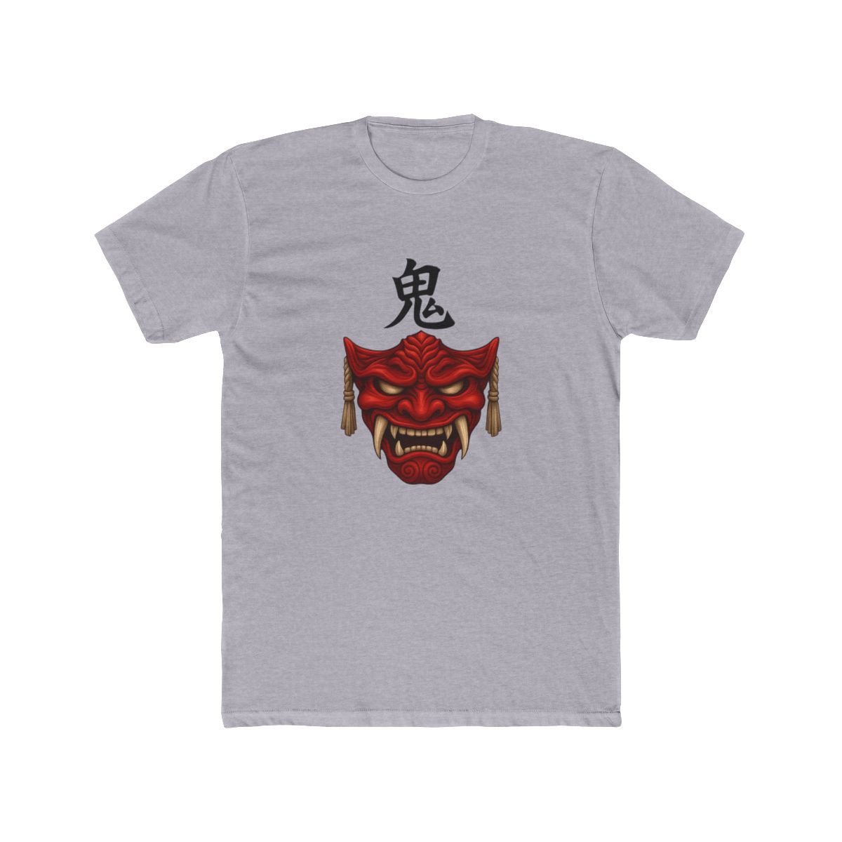 Red Oni Mask - ゴート・オブ・ツシマ - Ghost of Tsushima Demon Mask T-Shirt - alternate angle 5, merchandise
