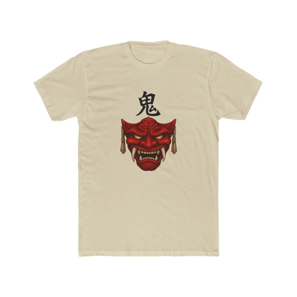 Red Oni Mask - ゴート・オブ・ツシマ - Ghost of Tsushima Demon Mask T-Shirt - alternate angle 4, merchandise