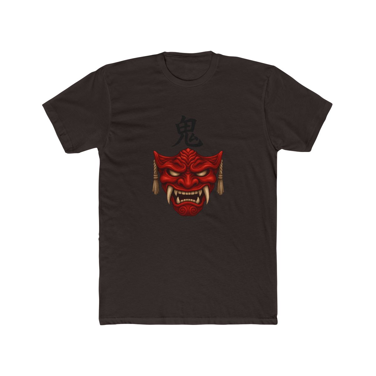 Red Oni Mask - ゴート・オブ・ツシマ - Ghost of Tsushima Demon Mask T-Shirt - alternate angle 3, merchandise