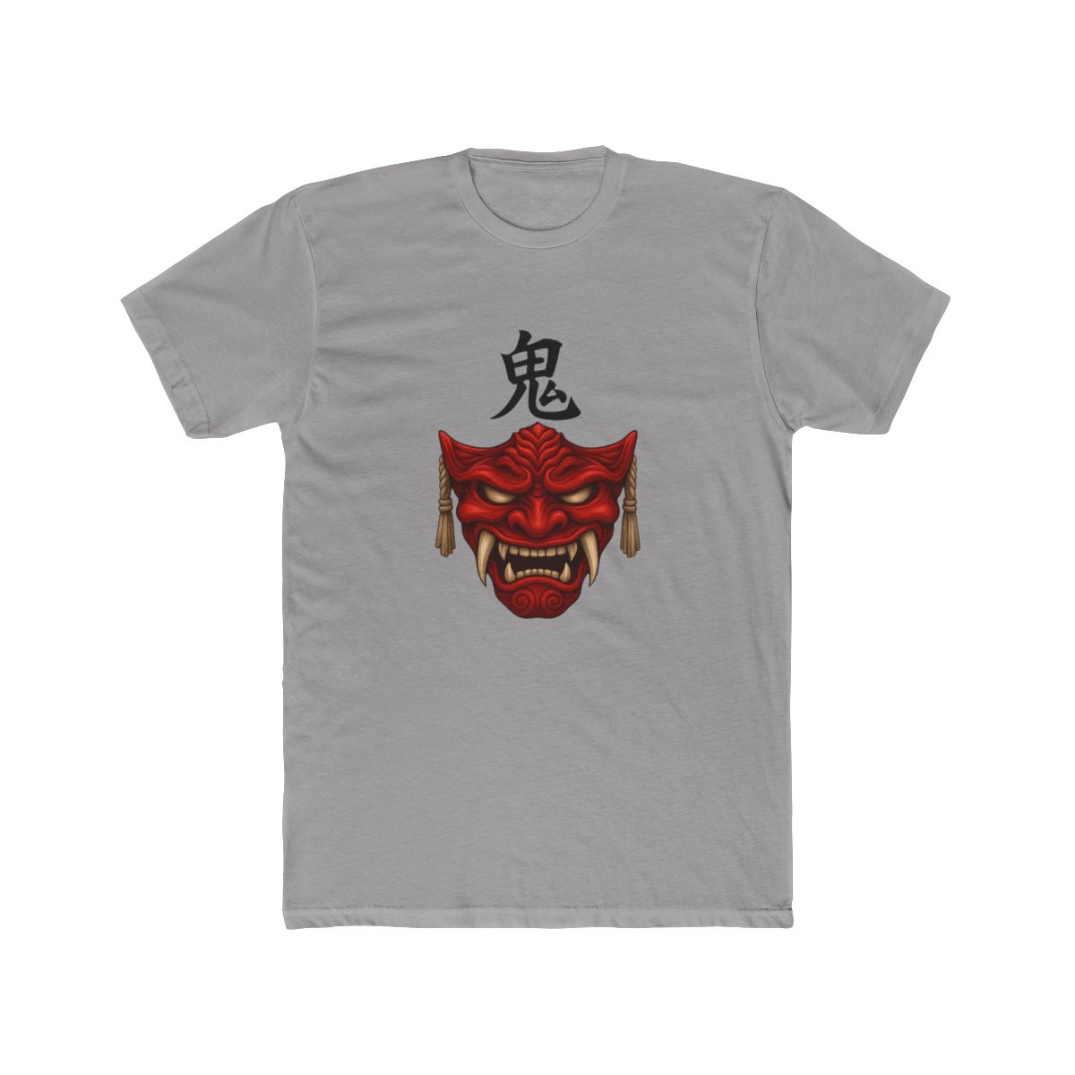 Red Oni Mask - ゴート・オブ・ツシマ - Ghost of Tsushima Demon Mask T-Shirt - alternate angle 2, merchandise