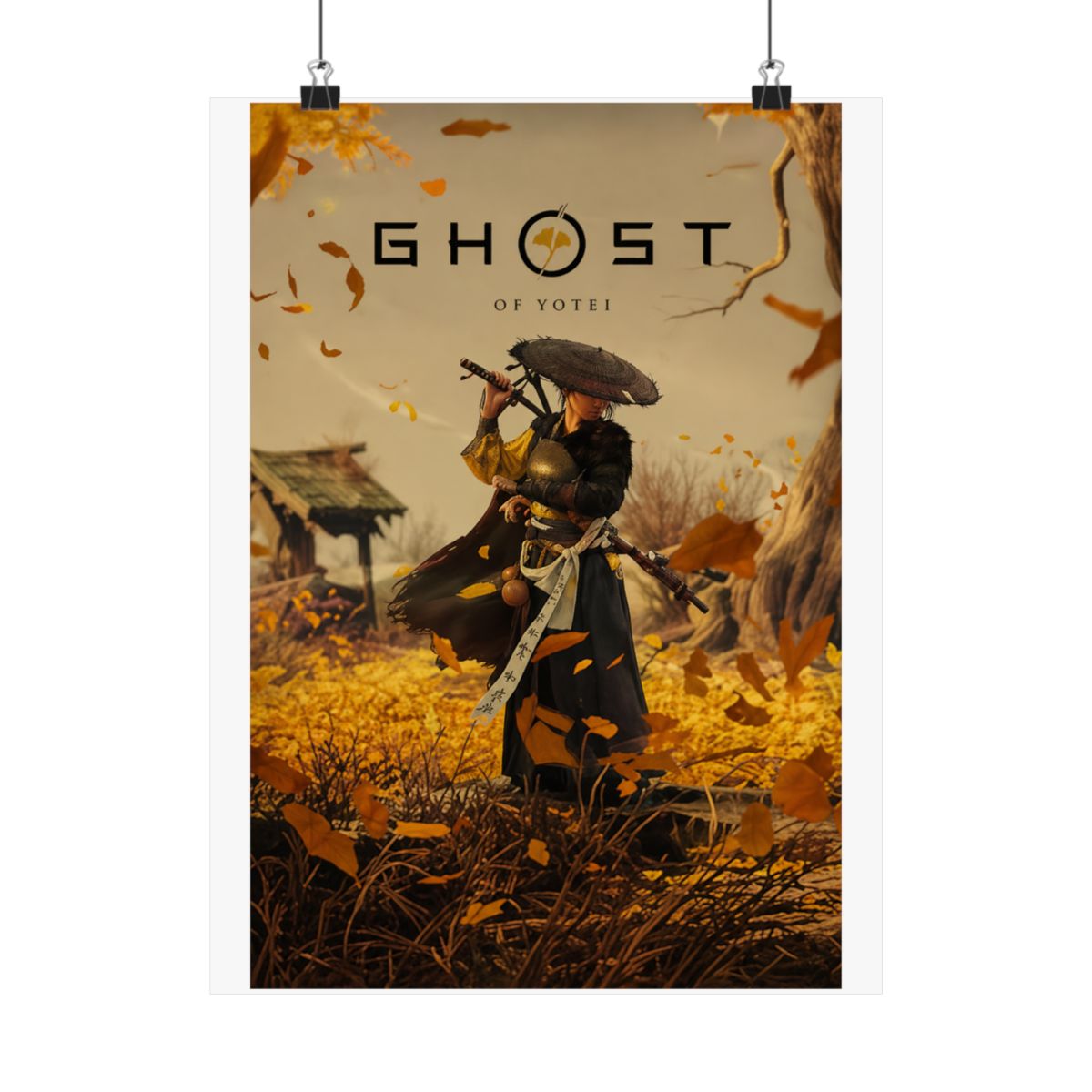 Ghost of Yotei Poster, Atsu Wall Art, Samurai Game Print, Gift Poster - alternate angle 1, merchandise