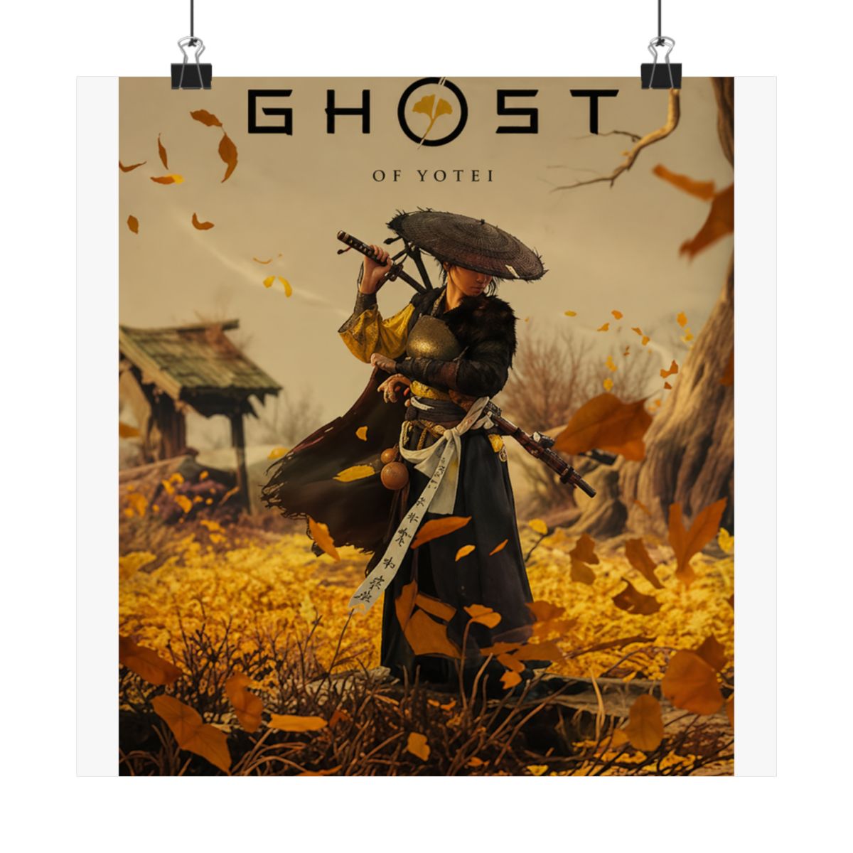 Ghost of Yotei Poster, Atsu Wall Art, Samurai Game Print, Gift Poster - alternate angle 3, merchandise