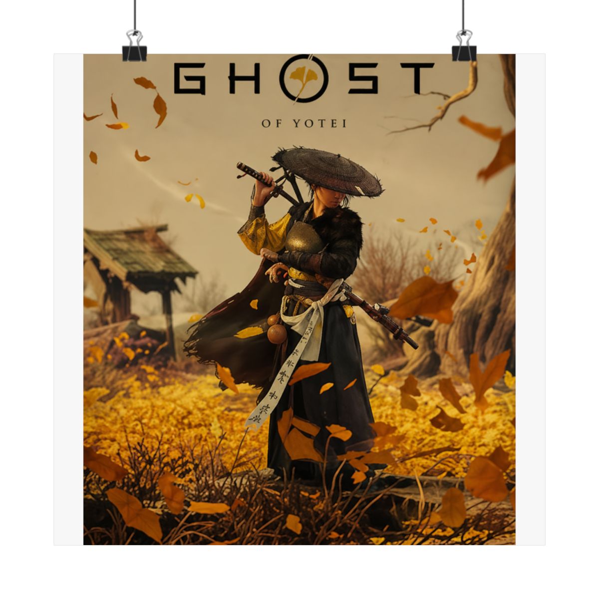 Ghost of Yotei Poster, Atsu Wall Art, Samurai Game Print, Gift Poster - alternate angle 4, merchandise