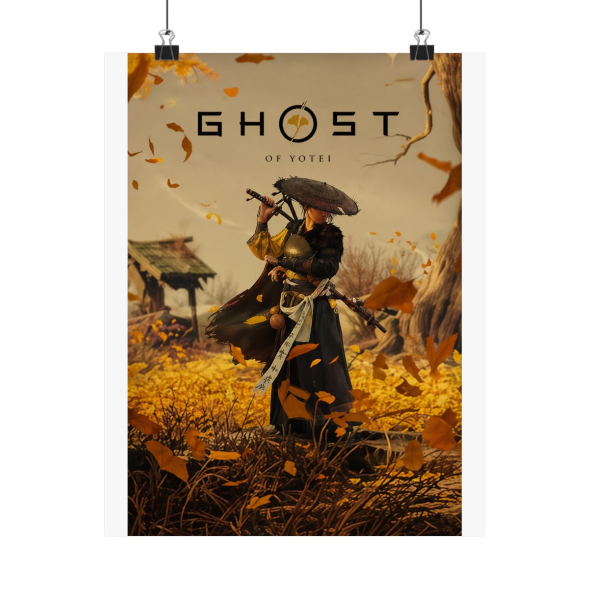 Ghost of Yotei Poster, Atsu Wall Art, Samurai Game Print, Gift Poster