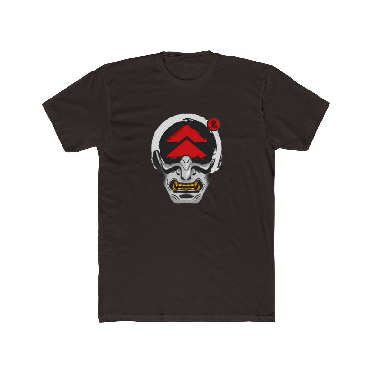 Ghost Samurai Mask on black T Shirt - alternate angle 5, merchandise