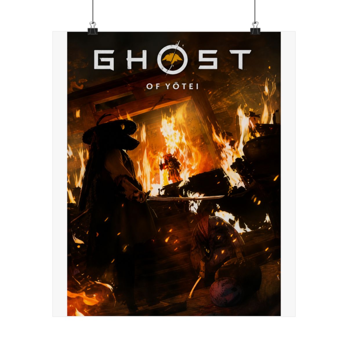 Ghost of Yotei Poster: Atsu Wall Art, Samurai Game Room Print - alternate angle 1, merchandise