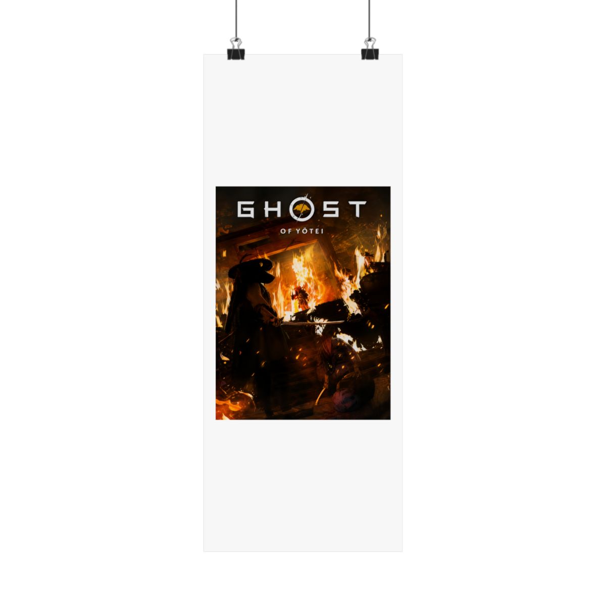 Ghost of Yotei Poster: Atsu Wall Art, Samurai Game Room Print - alternate angle 1, merchandise