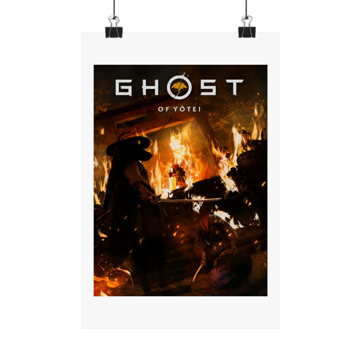 Ghost of Yotei Poster: Atsu Wall Art, Samurai Game Room Print