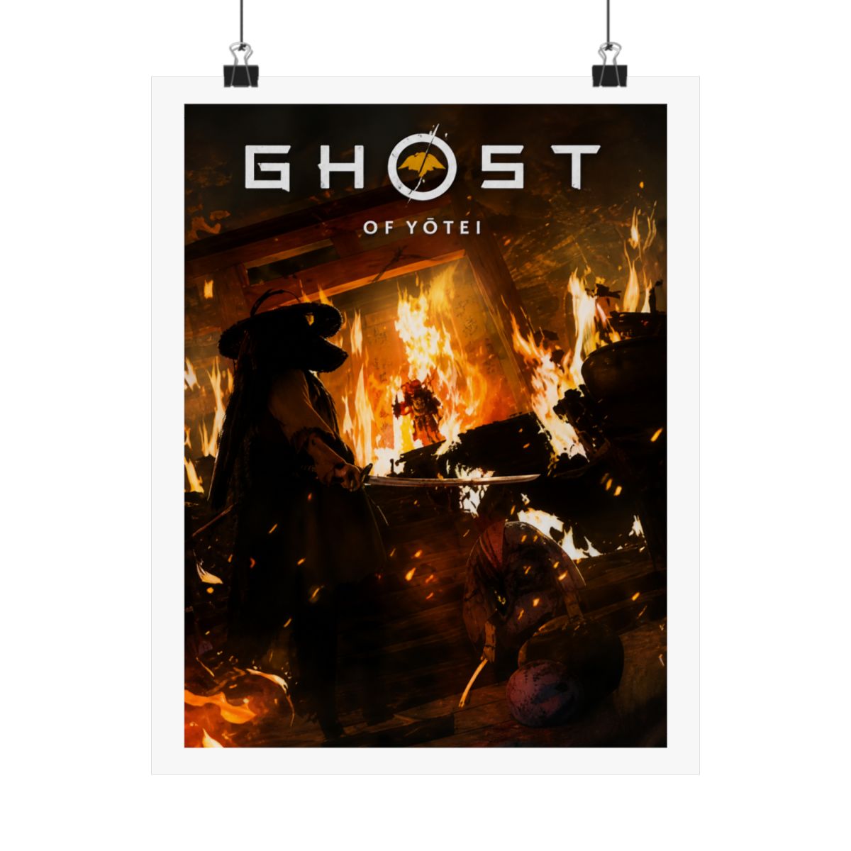 Ghost of Yotei Poster: Atsu Wall Art, Samurai Game Room Print - alternate angle 4, merchandise