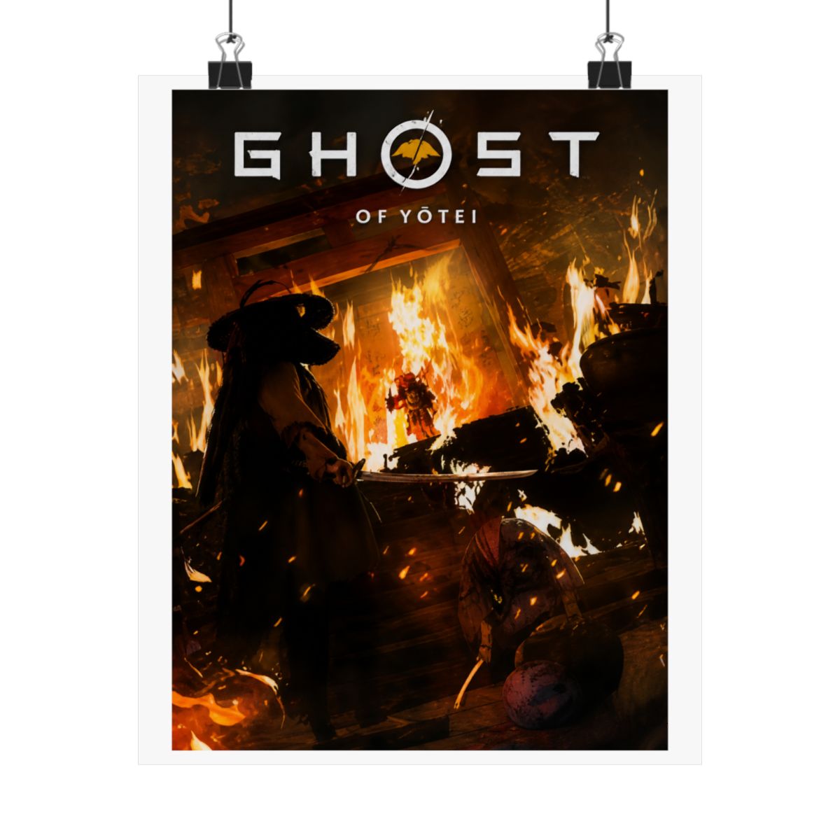 Ghost of Yotei Poster: Atsu Wall Art, Samurai Game Room Print - alternate angle 2, merchandise