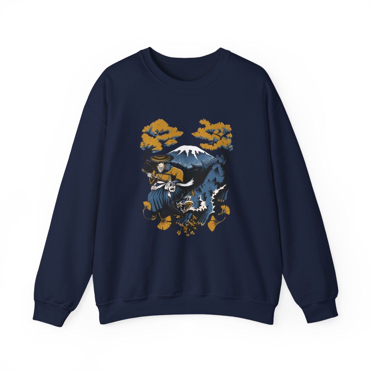 Ghost of Yotei Black Sweatshirt - Atsu, Wolf & Mount Yotei