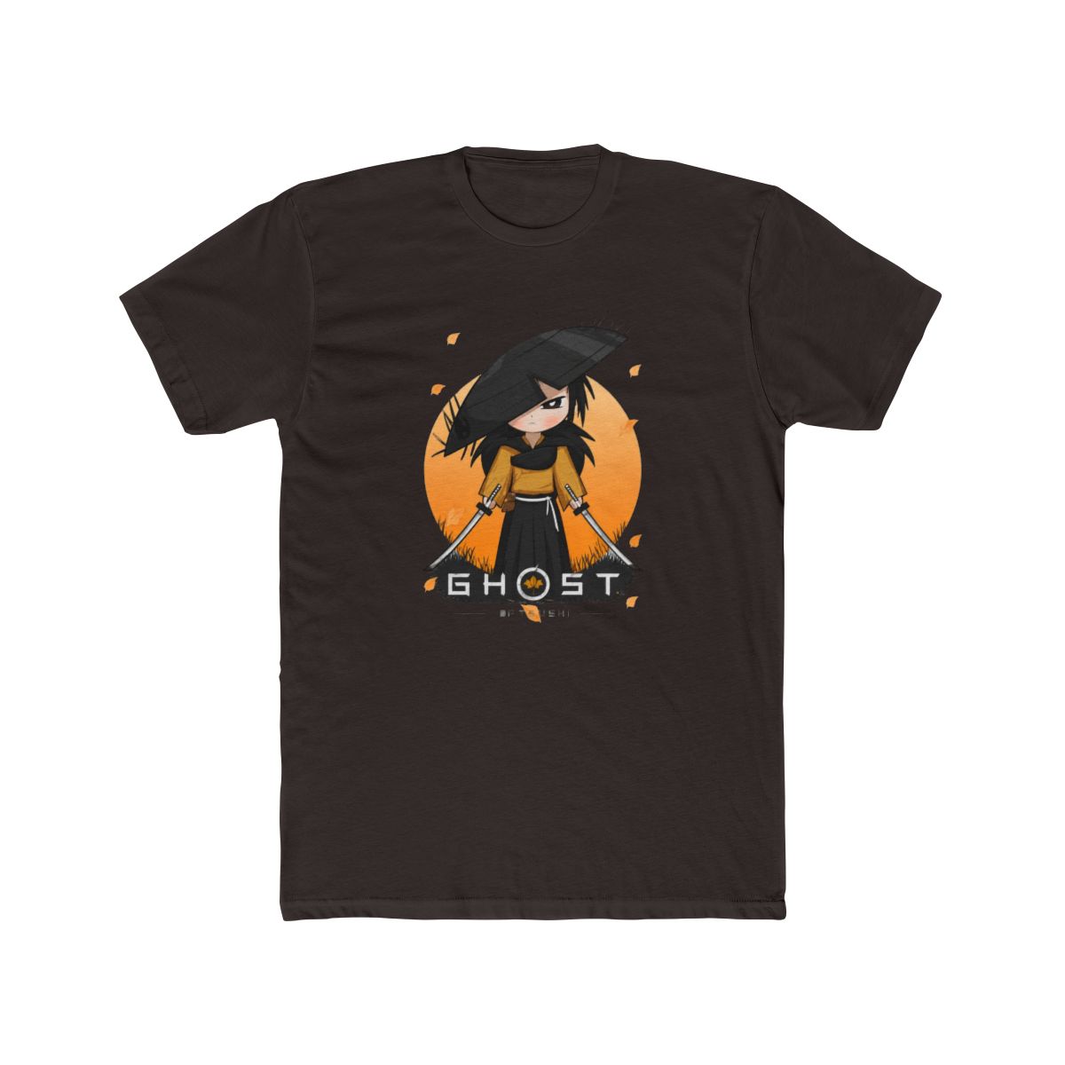 Ghost of Yotei Atsu T Shirt - Kawaii - Black - 2 - alternate angle 3, merchandise