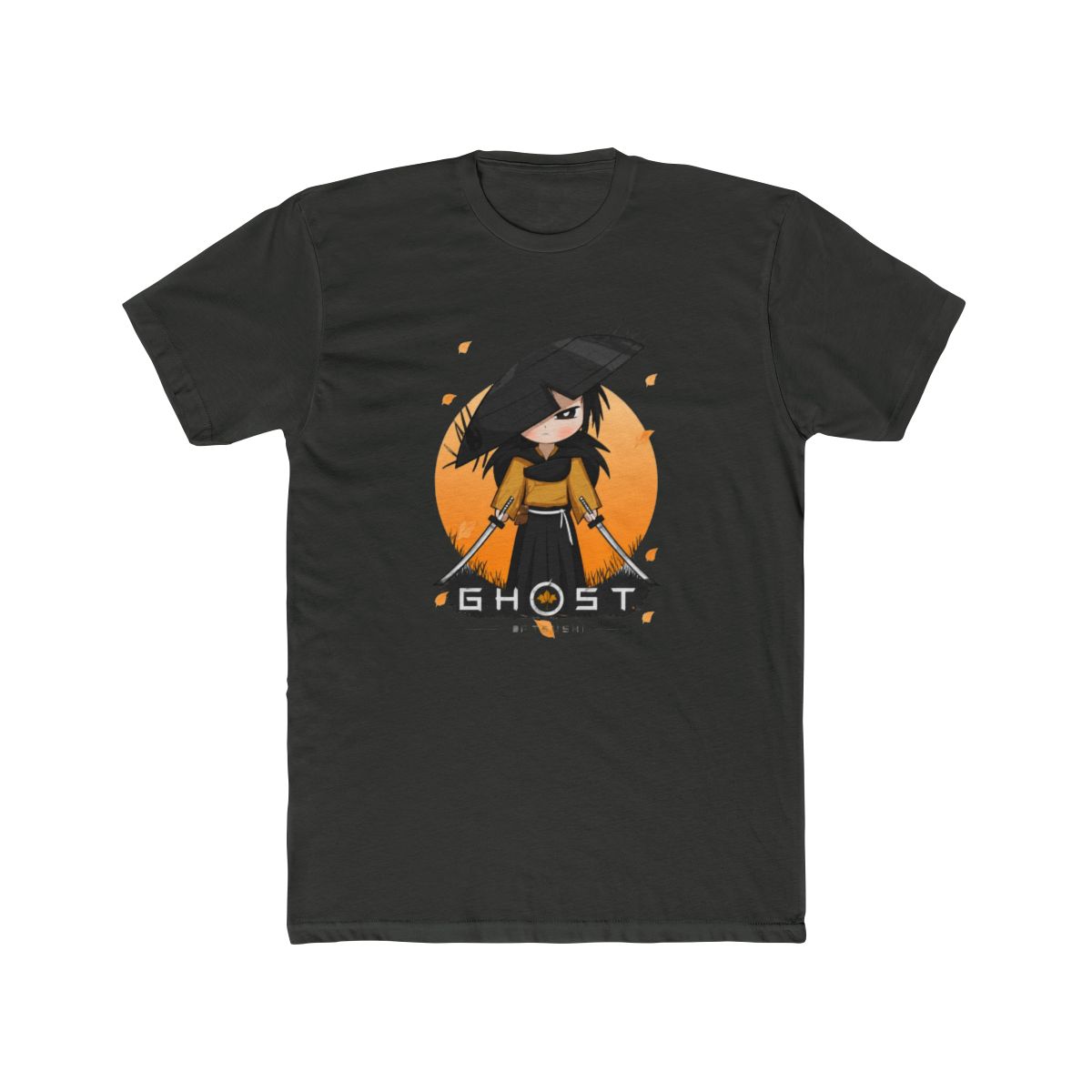Ghost of Yotei Atsu T Shirt - Kawaii - Black - 2 - alternate angle 5, merchandise