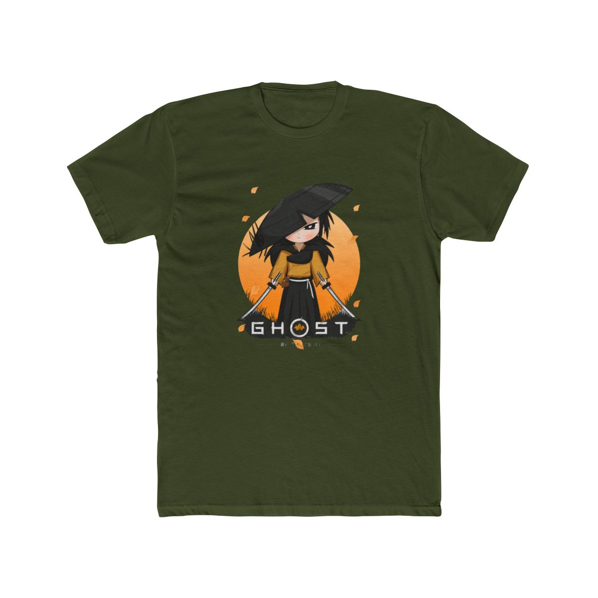 Ghost of Yotei Atsu T Shirt - Kawaii - Black - 2 - alternate angle 5, merchandise
