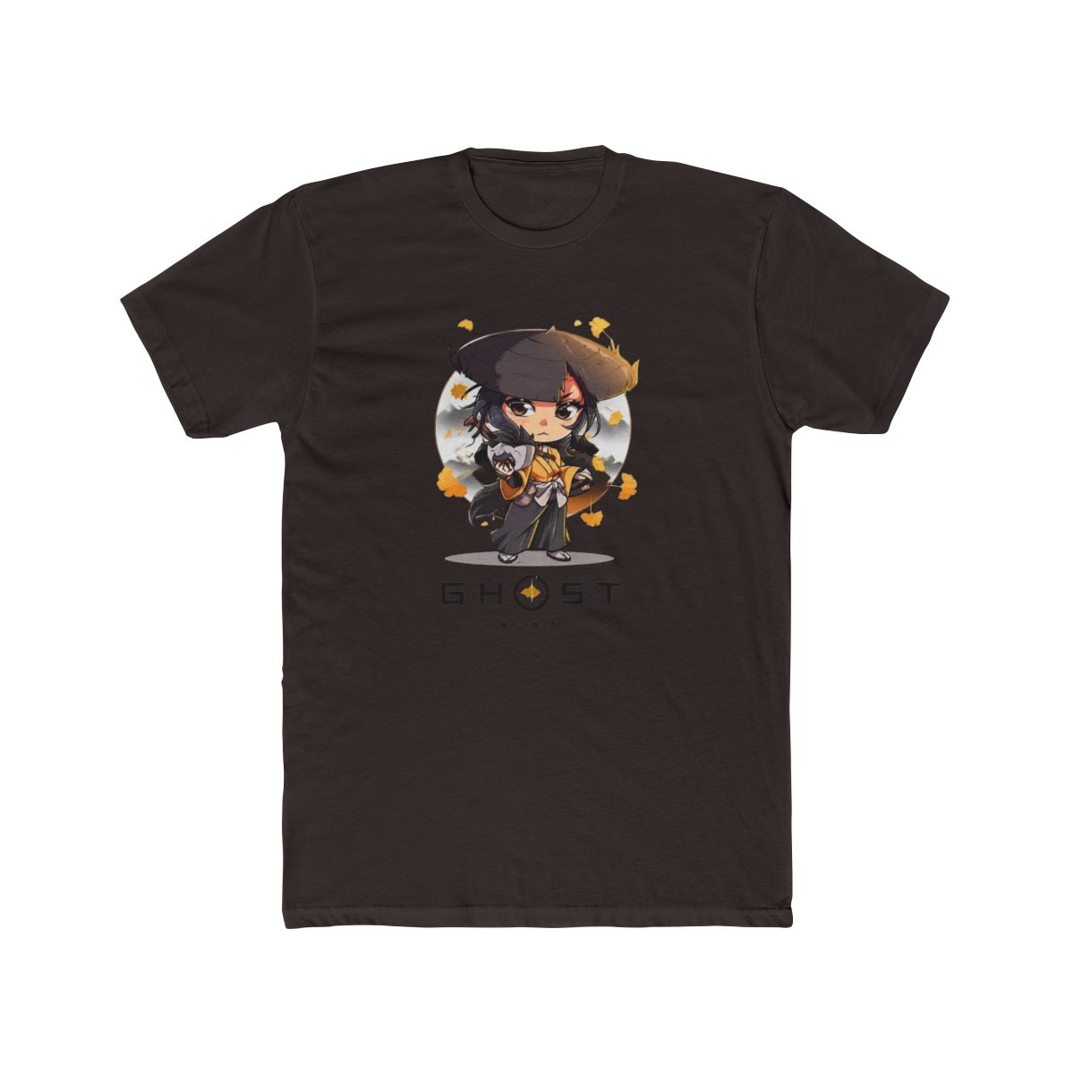 Ghost of Yotei Atsu T Shirt - Kawaii - Black - alternate angle 2, merchandise