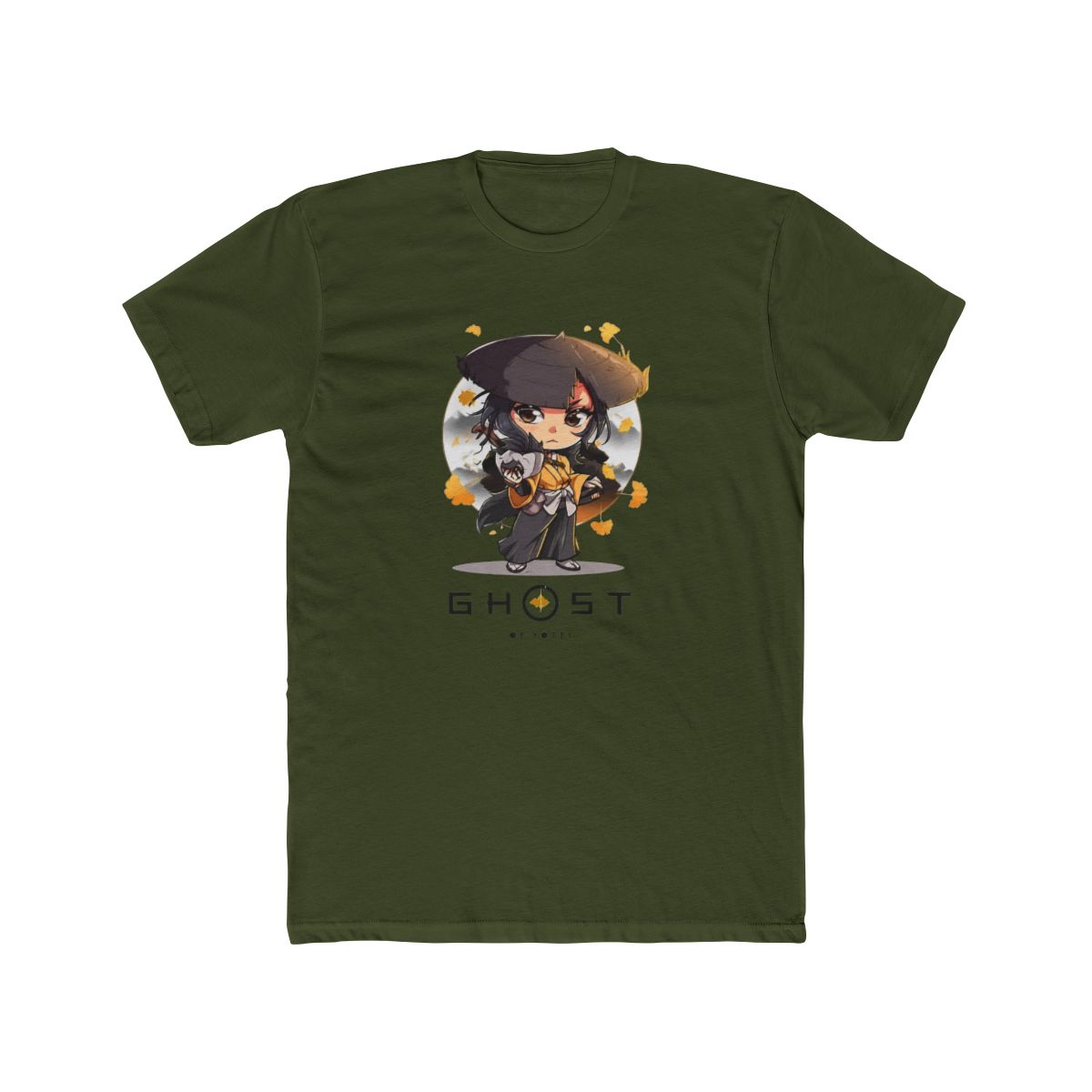 Ghost of Yotei Atsu T Shirt - Kawaii - Black - alternate angle 4, merchandise