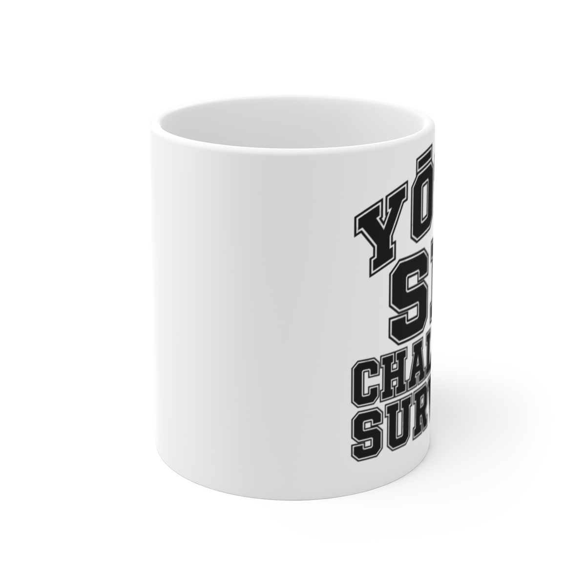Ghost of Yōtei "Yōtei Six Challenge Survivor" White Mug - alternate angle 1, merchandise